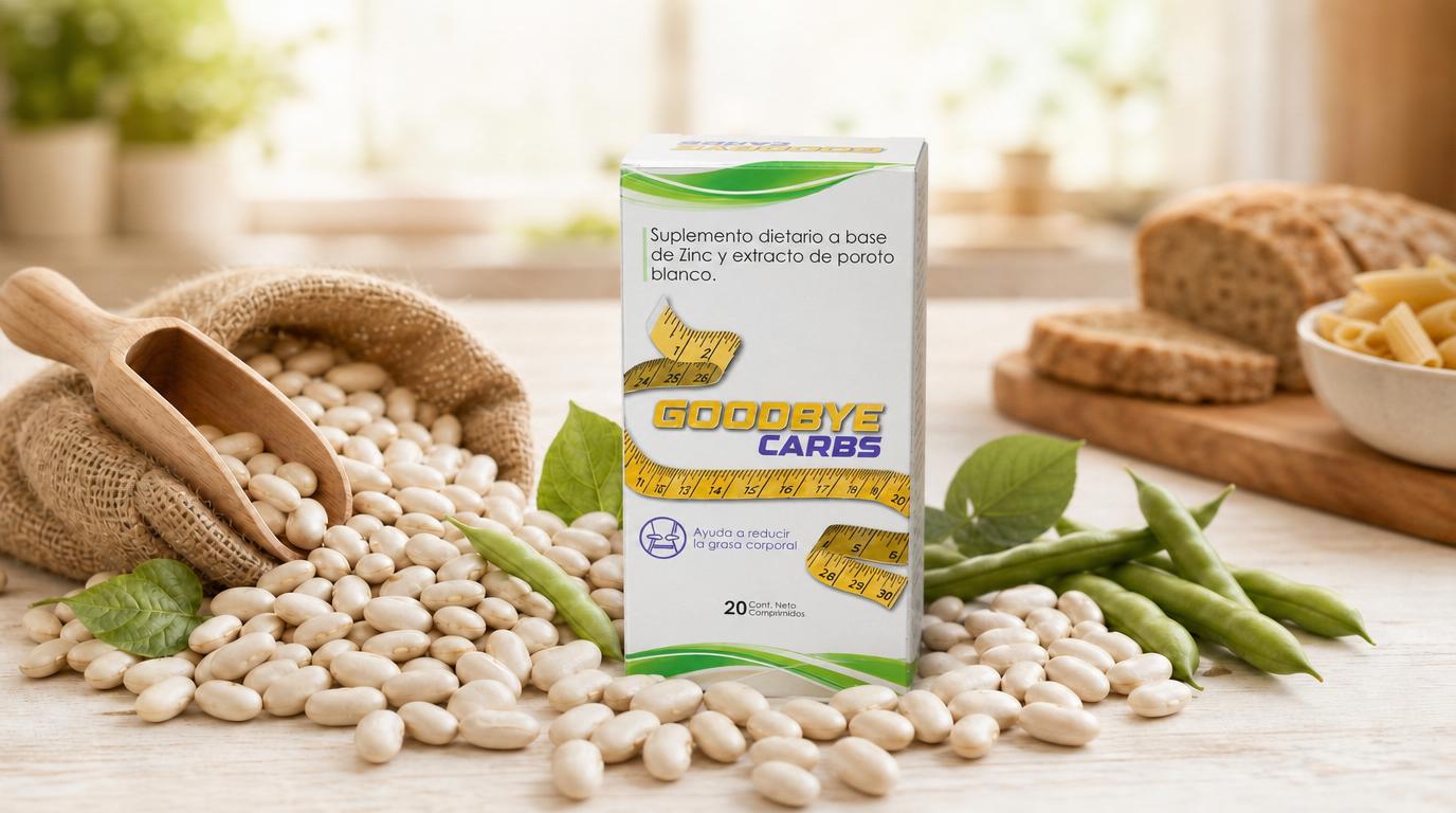 Goodbye Carbs, bloqueador de carbohidratos con poroto blanco y zinc
